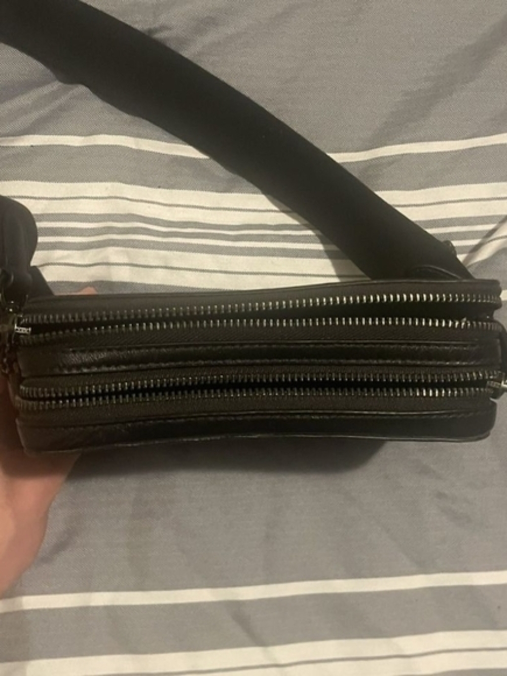 Coach Signature Crossbody Bag in Charcoal - Picture 7 of 9
